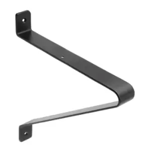 image of GTV Shelf Support Wall Mounted Brackets 25 x 22cm Black Colour, Pack of 1