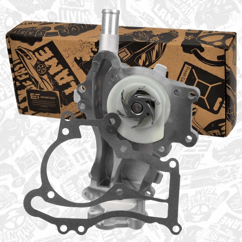 Image of ET ENGINETEAM PW0022 Water pump with gaskets/seals Water Pump (1260)
