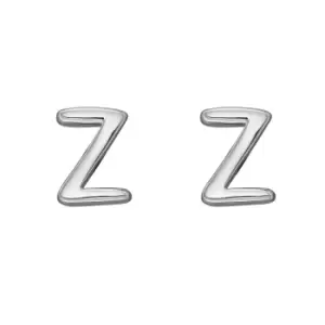 Image of Sterling Silver Alphabet Letter Z Stud Earrings
