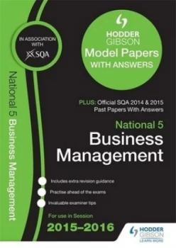 Image of National 5 Business Management 2015/16 Sqa Past and Hodder Gibson Model Papers by Sqa Book