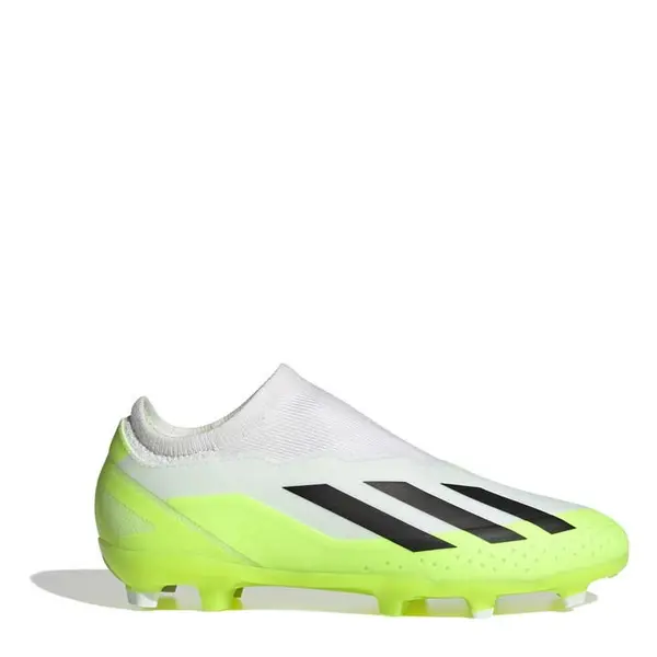Image of adidas X Crazyfast League Childrens Laceless Firm Ground Boots Firm Ground Football Boots C10 (28) Yellow 08011813100
