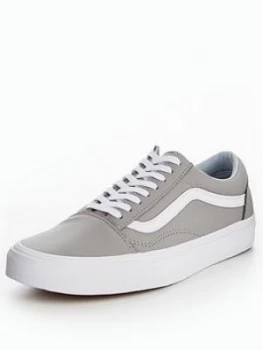 Image of Vans Old Skool Leather Grey Size 12 Women