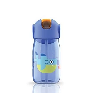 image of Zoku Zoku Kids Flip Straw Bottle Blue