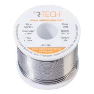 image of R-TECH 857020 SAC305 Solder 2% L1 Flux