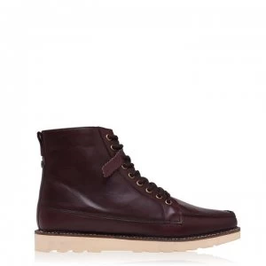 image of Farah Vintage Pantego Boots - Oxblood Leather