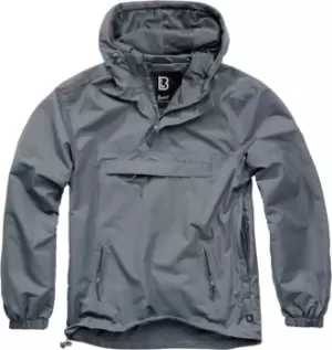 Image of Brandit Summer Windbreaker Hoodie, black-grey, Size 2XL, black-grey, Size 2XL