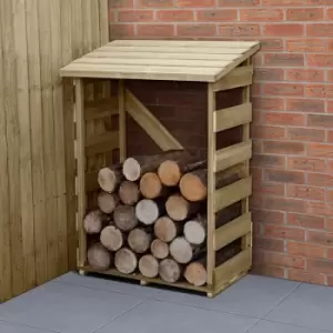 Image of 3' x 2' Forest Slatted Log Store (0.9m x 0.57m) - Small