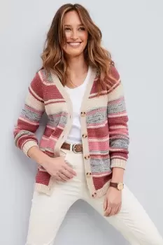 Horizon Button-Through Stripe Cardigan