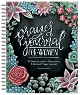 Image of prayer journal For Her 52 week scripture devotional and guided prayer jou