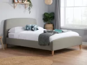 Image of Birlea Quebec 5ft King Size Grey Fabric Bed Frame