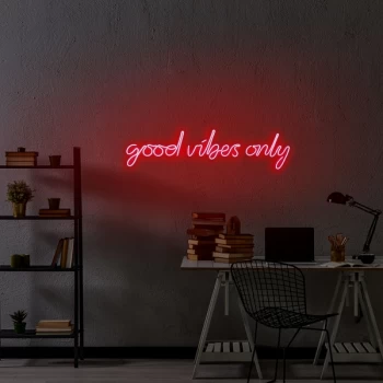 Image of Good Vibes Only - Red Red Wall Lamp