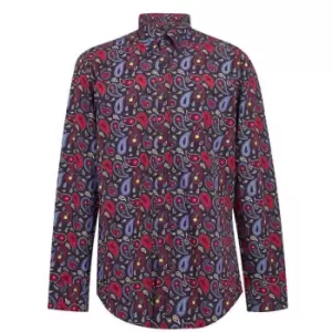 Paul And Shark Paisley Cotton Long Sleeve Shirt - Multi