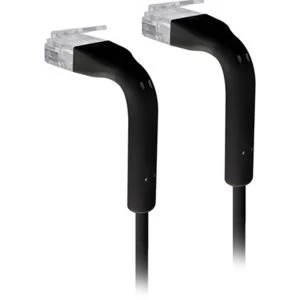 Image of Ubiquiti UC-PATCH-RJ45-BK UniFi Cat6 Ethernet Patch Cable - 22cm Black