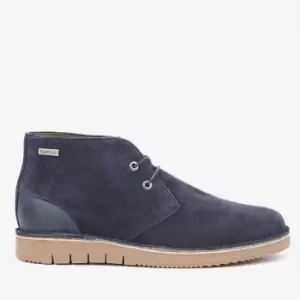 Image of Barbour Mens Kent Suede Chukka Boots - Navy - UK 7
