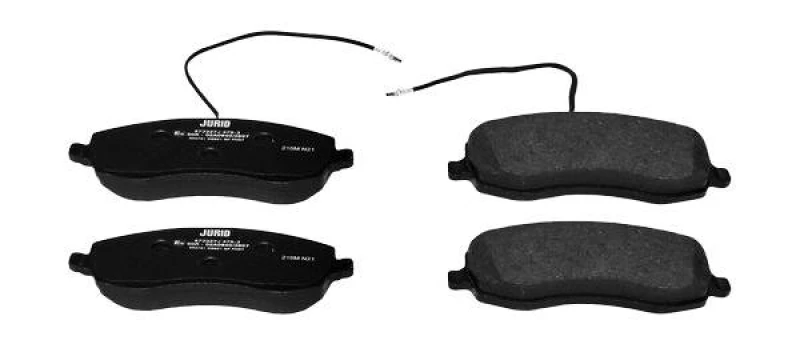 Image of JURID 573327J Brake pad set incl. wear warning contact, without accessories Brake Pad Set,disc brake (402)