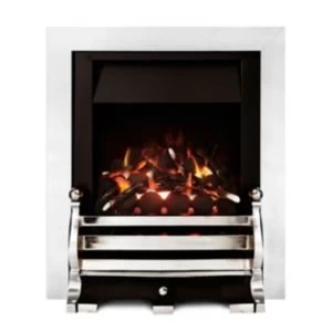 Image of Ignite Fairfield Open Fronted Full depth Chrome effect Gas fire