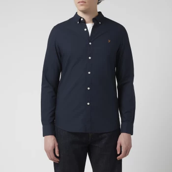 Image of Farah Mens Brewer Shirt - Navy - XXL