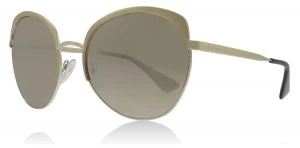 image of Prada PR54SS Sunglasses Metallized Pale Gold VAQ1C0 59mm