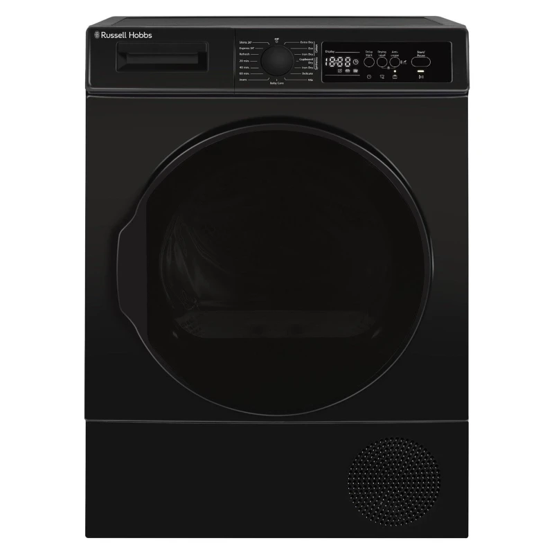 Image of Russell Hobbs 12 Series 8kg HP Dryer Black - Russell Hobbs Black UP22301