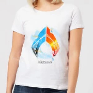 Image of Aquaman Back To The Beach Womens T-Shirt - White