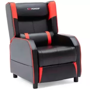 Image of Ranger X Pushback Recliner Chair - Black and Red