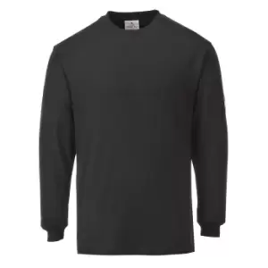 Image of Modaflame Mens Flame Resistant Antistatic T-Shirt Black 3XL