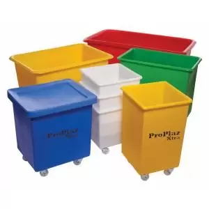 Image of Proplaz Xtra Food Grade Polyethylene Mobile Tapered Truck 200L Blue
