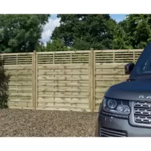 Image of Rowlinson Langham Garden Screen Fencing 6ft x 4ft Pack of 3, Natural