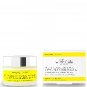 image of skinChemists London Pro-5 Collagen SPF30 Advanced Anti Ageing Protecting and Hydrating Sun Cream 50ml