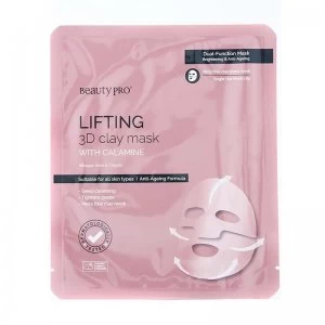 image of BeautyPro Lifting 3D Clay Sheet Mask With Calamine