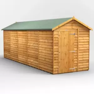 Image of 20x6 Power Overlap Windowless Apex Garden Shed