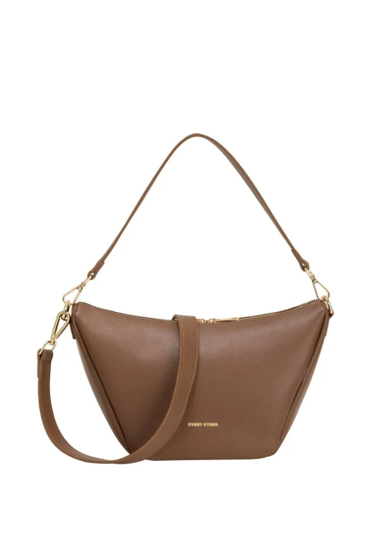 Image of Every Other Womens V Line Shoulder Bag M in Brown Brown Female One Size