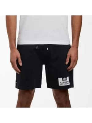 image of Weekend Offender Weekend Offender Fleece Jog Short, Navy, Size L, Men