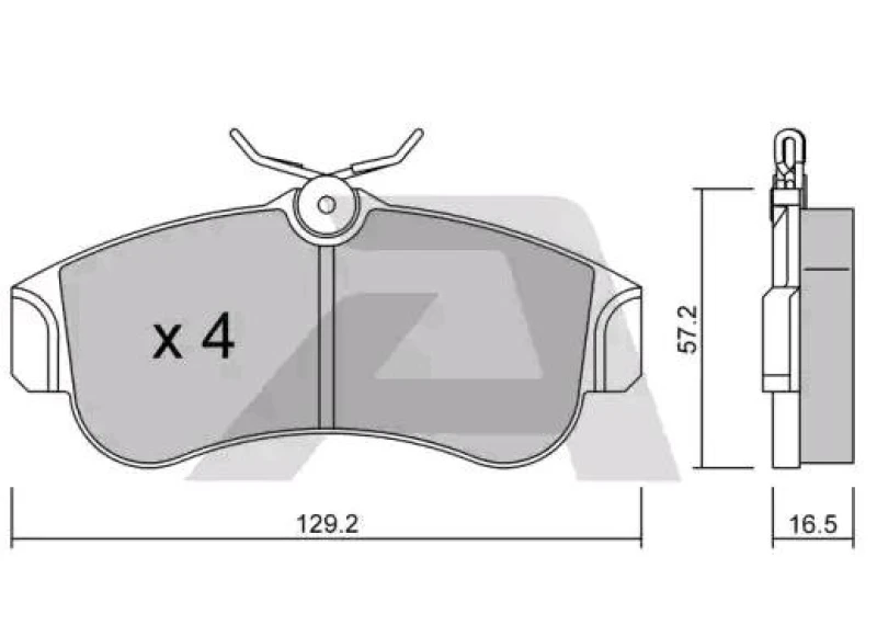 Image of AISIN Brake pad set AISIN BPNI-1901