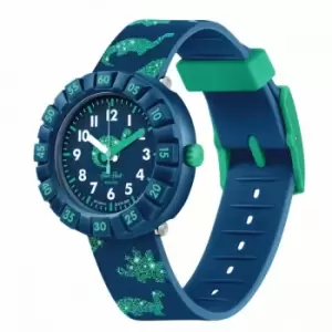 image of Childrens Flik Flak Dinaxus Shine Bright Watch