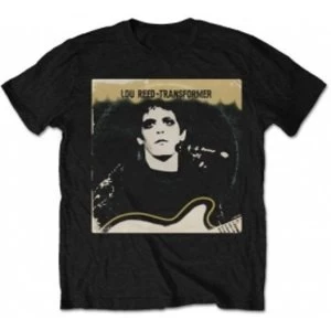 image of Lou Reed Transformer Vintage Cover Mens Black T Shirt: Large