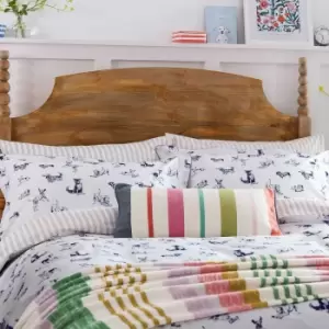 Image of Joules Playful Dogs Single Duvet Cover Set, French Navy