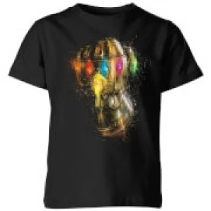 image of Avengers Endgame Infinity Gauntlet Warlord Kids T-Shirt - Black - 11-12 Years