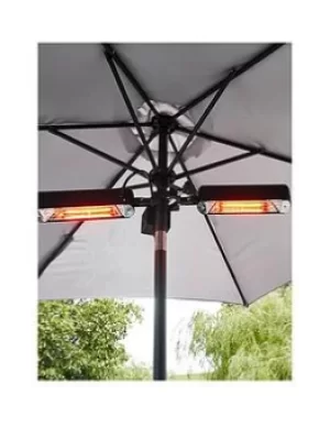 image of 2X800W Radiant Parasol Heater