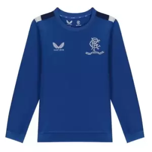 Image of Castore Rangers FC Training Sweatshirt Junior Boys - Blue