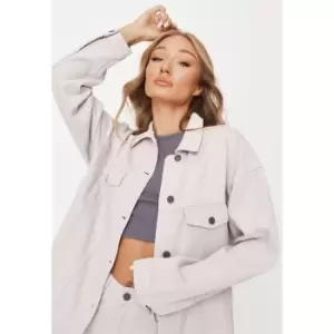 Image of Missguided Ash Denim Jacket Co Ord - Purple