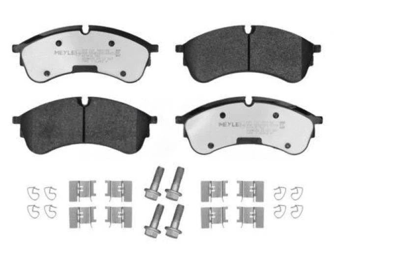 Image of MEYLE 025 221 7821/PD Brake pad set MEYLE-PD: Advanced performance and design. Front Axle, prepared for wear warning indicator, with accessories, with