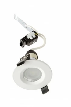 image of Wickes White Shower Light Fitting with Cool White Cob LED - 5W GU10