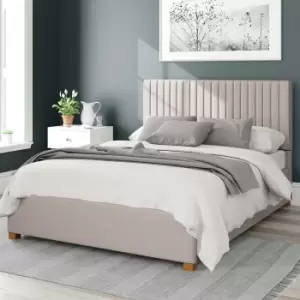 Image of Aspire Grant Linen Kingsize Ottoman Bedframe - Off White