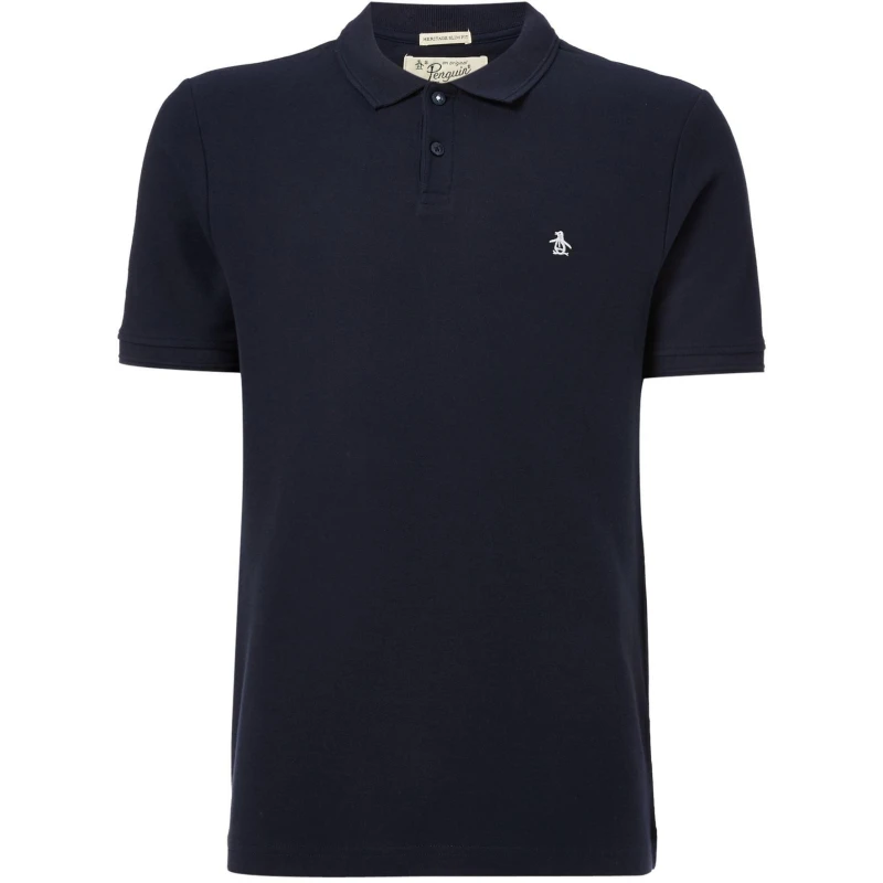 Image of Original Penguin Daddy Polo Shirt - Blue Blue XS