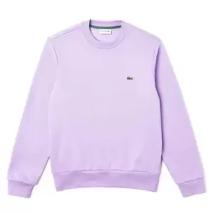 Image of Lacoste Basic Fleece Sweatshirt - Purple