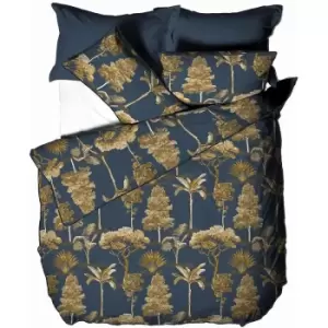 image of Paoletti Arboretum Duvet Cover Set (Single) (Blue) - Blue