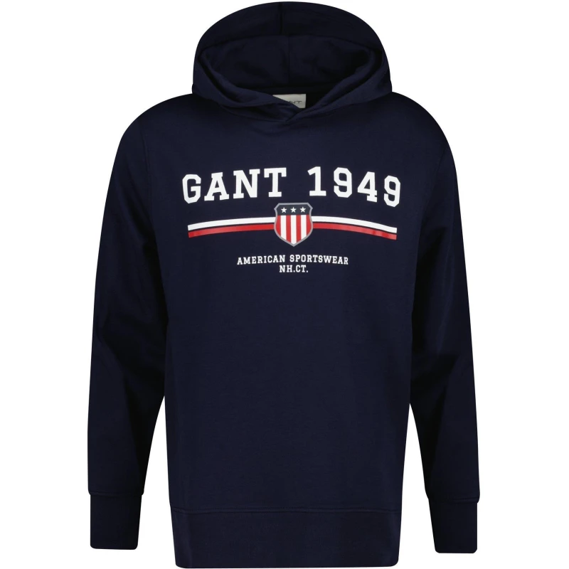 Image of Gant Graphic Hoodie Evening 433 male S