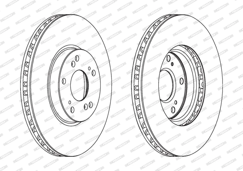 Image of Brake disc FERODO DDF1775C