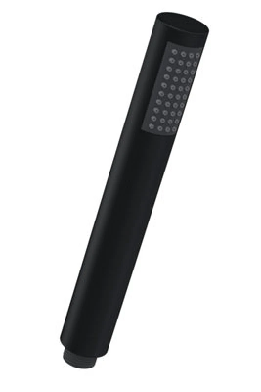 Image of Balterley Easyclean Round Single Function Shower Handset Matt Black Black